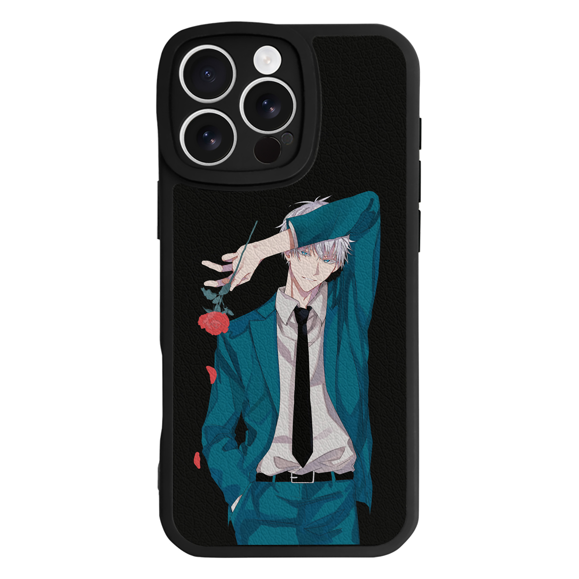 （画像用） 呪術廻戦 Jujutsu Kaisen 【iPhone 16シリーズ対応】シリコンスマホケース（レザー調） 材質：シリコン